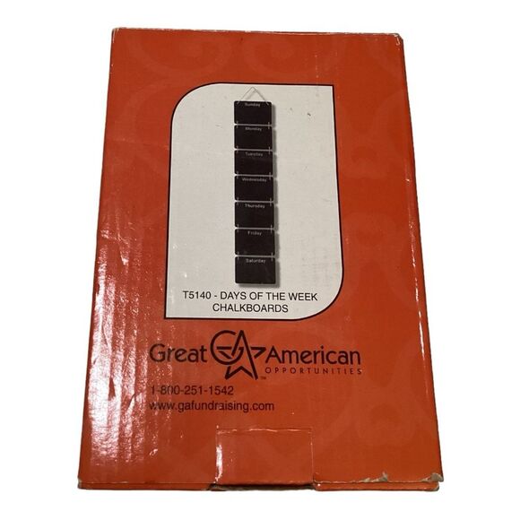 Great American Days of the Week‎ Chalkboard Set - Weekly Planner Organization - Picture 1 of 5